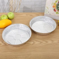 ภาชนะอลูมิเนียมฟอยล์ Takeout รอบ